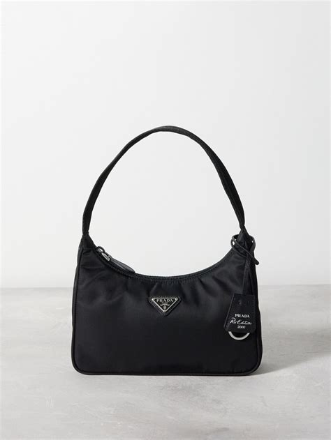 black shoulder bag prada